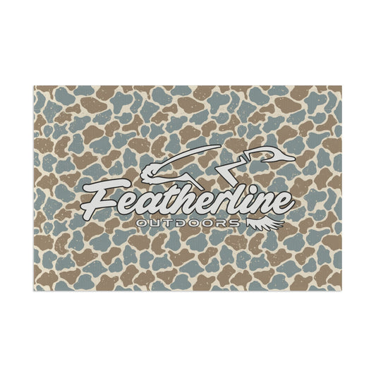 Featherline Duck Camo Flag, Waterfowl Lifestyle Apparel.