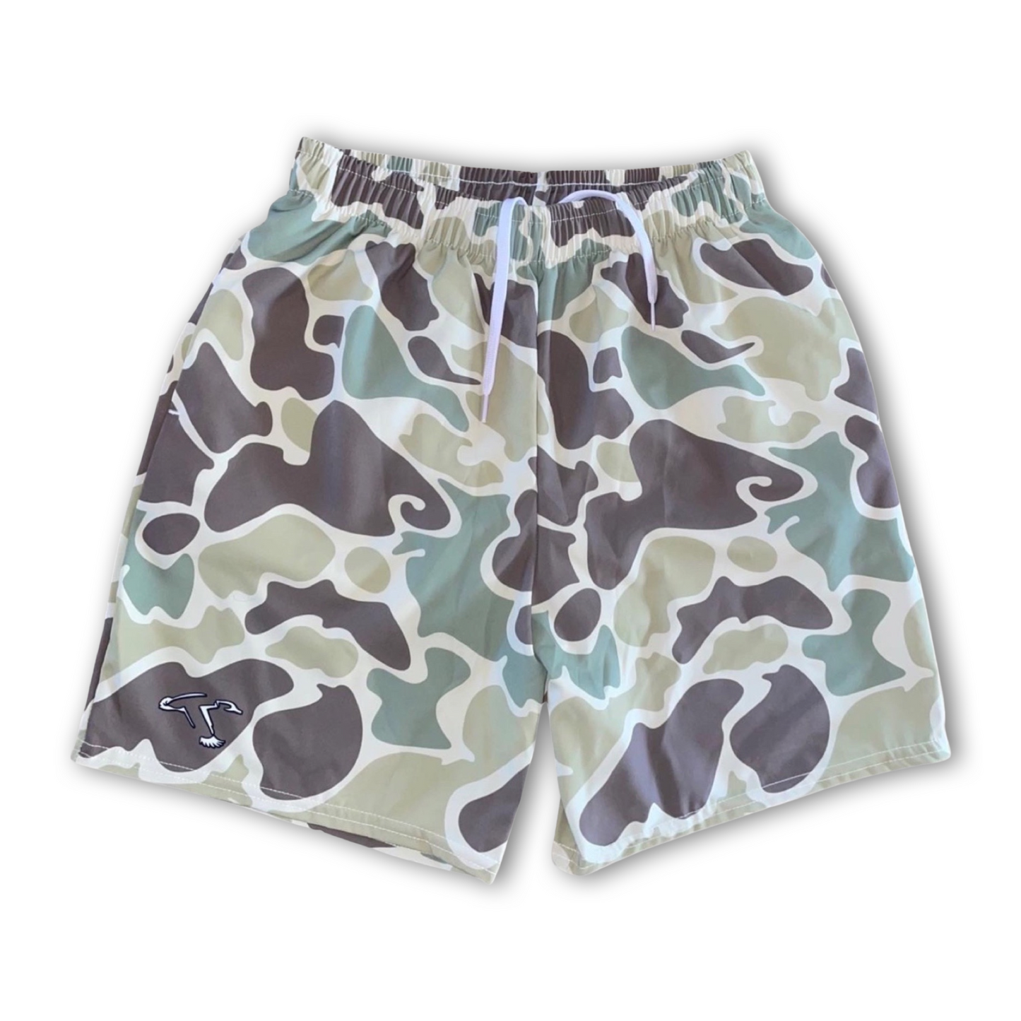 Duck Camo Swim Shorts, Waterfowl Lifestyle Apparel.